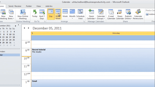 How To Effectively Use The Calendar In Outlook 2010 How To Effectively Use The Calendar In Outlook 2010