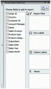 Changing the layout of the field list
