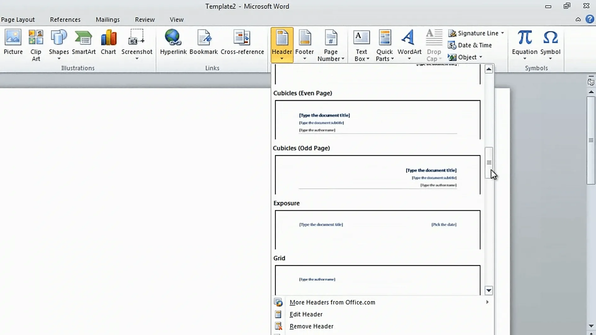 Insert Logotype in the Header