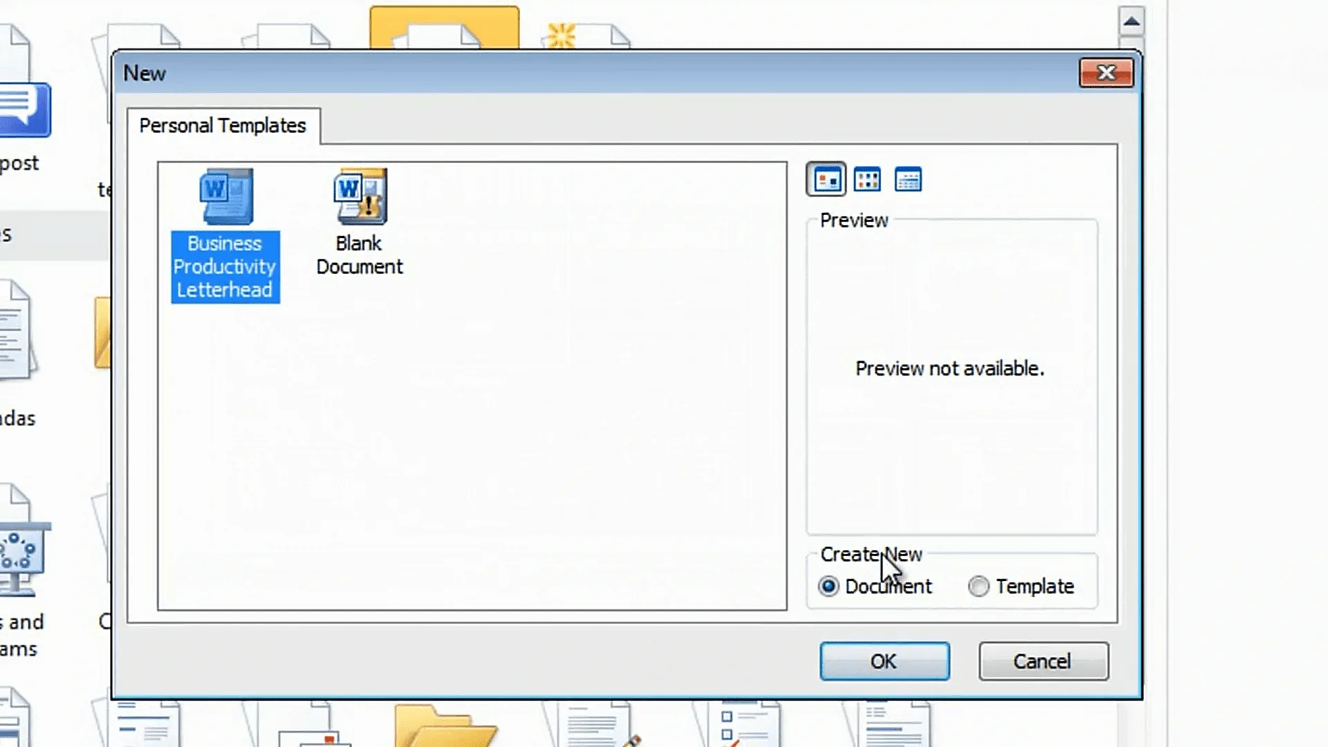 Saving and Using the Template