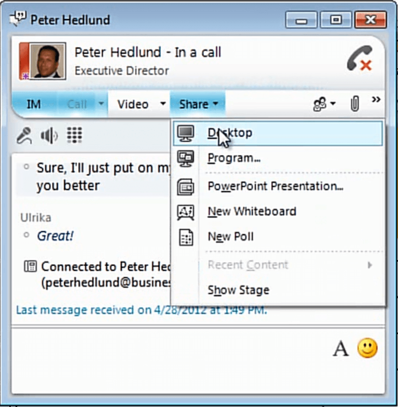 Lync Instant Messaging Lync Instant Messaging