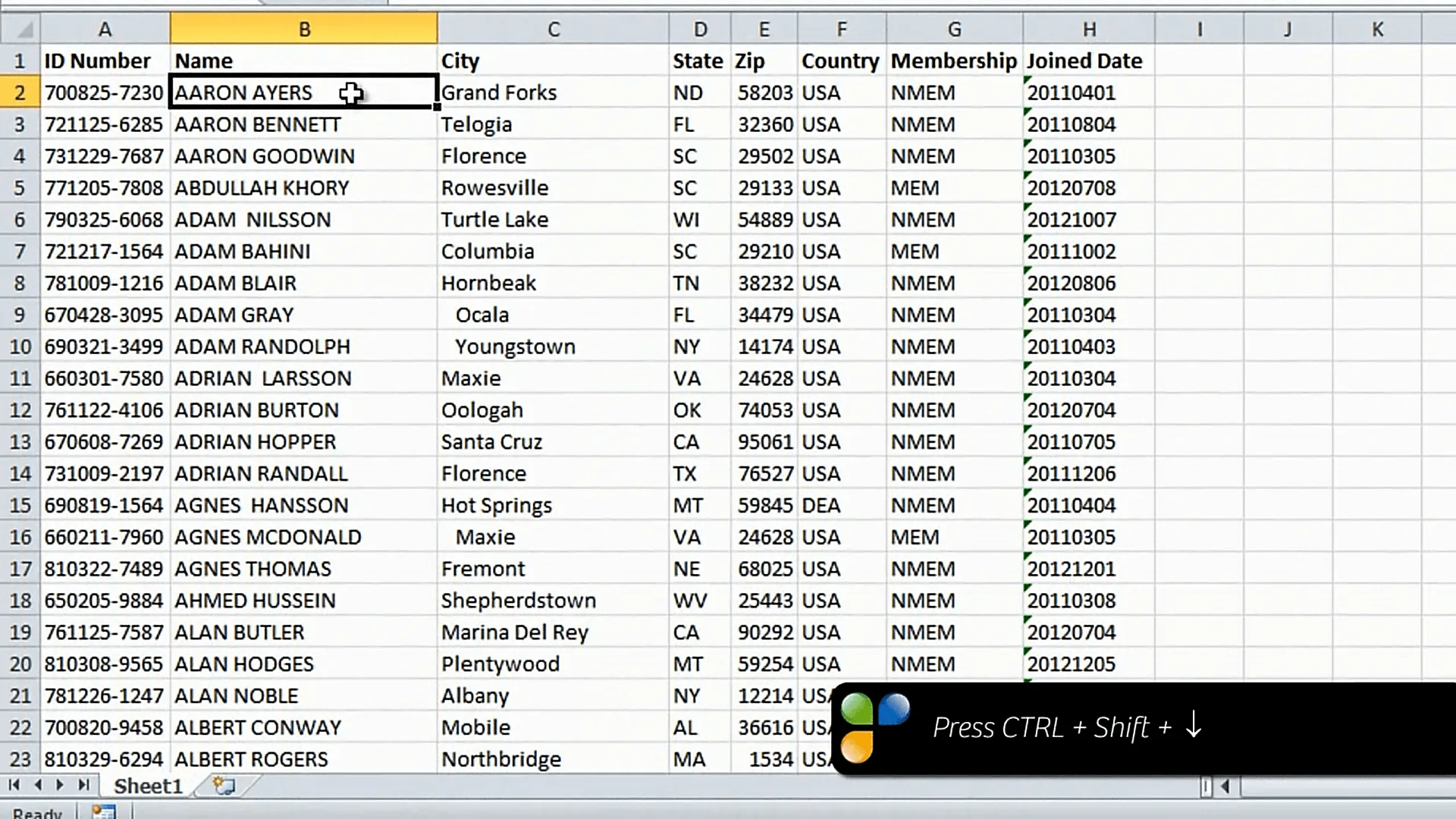 Spotting and highlighting duplicates