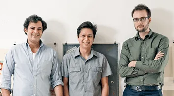 Pinterest's founders Ben Silbermann, Paul Sciarra, and Evan Sharp