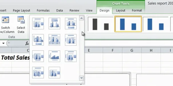 change the title of a chart in Microsoft Excel 2010