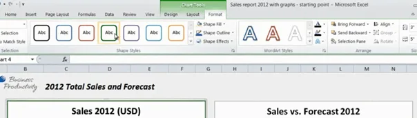 Add borders to your charts in Microsoft Excel 2010