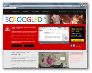 Microsoft’s “SCROOGLED!” campaign gains momentum