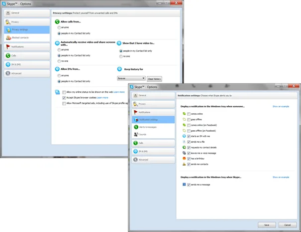 Protecting your privacy using Skype