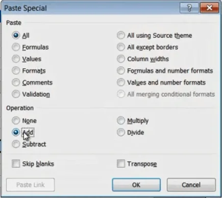 Speed up budgeting using simple formulas