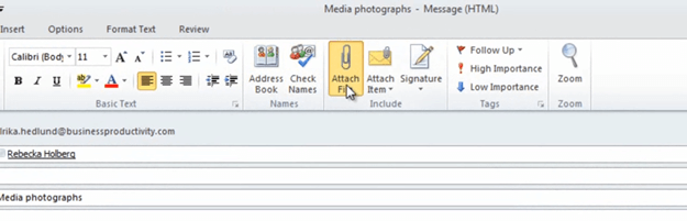  How to compress picture email attachments