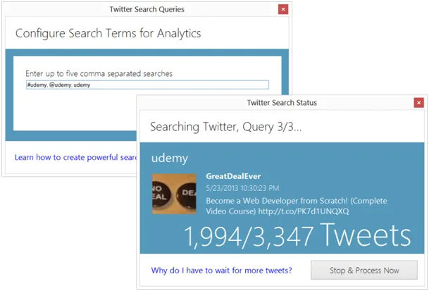 Start your analysis Use Excel to analyze Twitter data