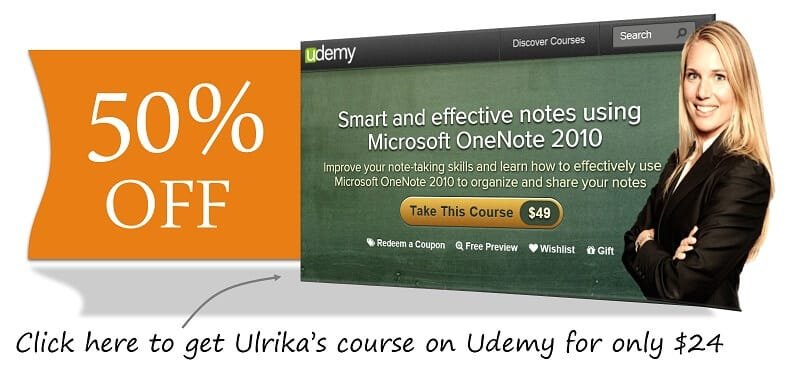 Get 50% off our Udemy course on how to take effective notes using Microsoft OneNote