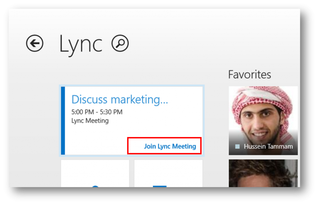 Join a meeting in the Lync App