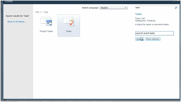 To create a shared task list in SharePoint - Script 01