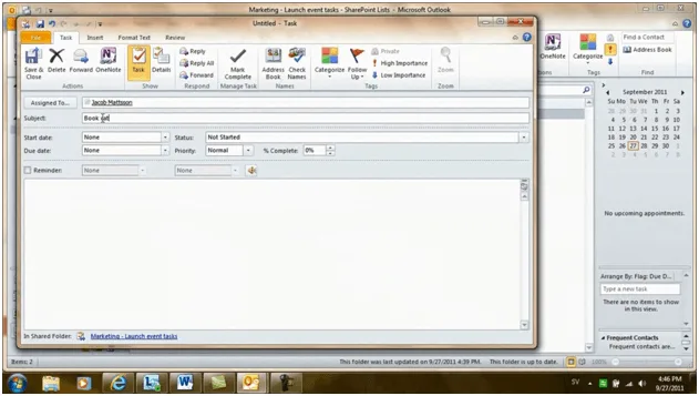 How to see SharePoint tasks in Outlook