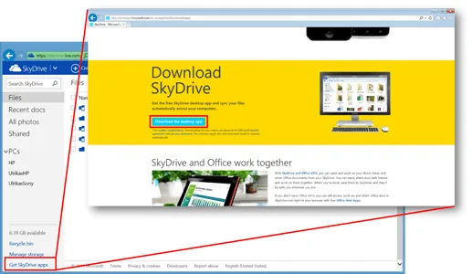 How to use SkyDrive for both business and personal data