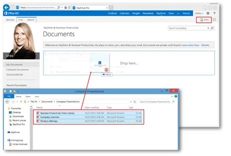 How to use SkyDrive for both business and personal data