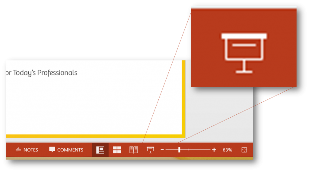 Start your presentation using touch in PowerPoint 2013