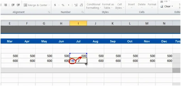 How to  use a simple formula in Microsoft Excel 2010 