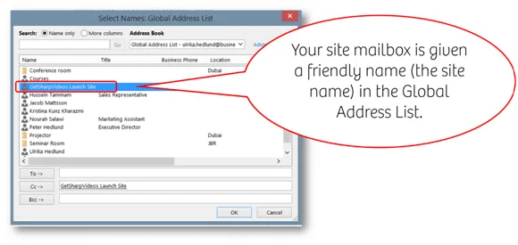 How to effectively use a Site Mailbox in SharePoint 2013