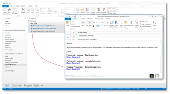How to effectively use a Site Mailbox in SharePoint 2013