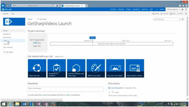 Stay on track with a shared task list in SharePoint 2013 