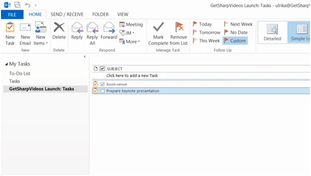 Stay on track with a shared task list in SharePoint 2013 