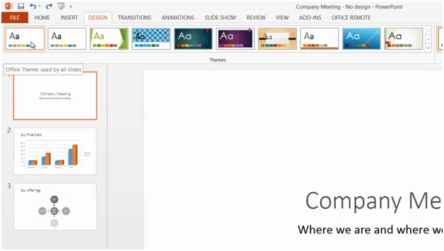Design your own presentation theme in PowerPoint 2013 
