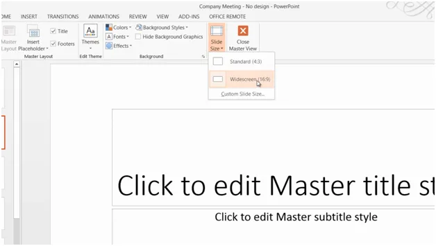 Design your own presentation theme in PowerPoint 2013 