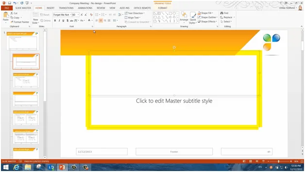 Design your own presentation theme in PowerPoint 2013 