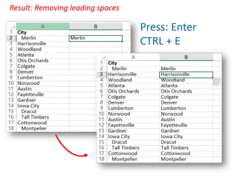 How to use Flash Fill in Excel 2013