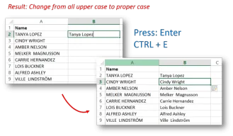 How to use Flash Fill in Excel 2013 