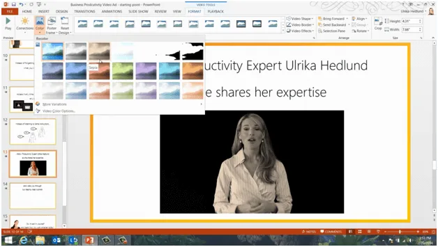 Use media to add life to your presentations in PowerPoint 2013 
