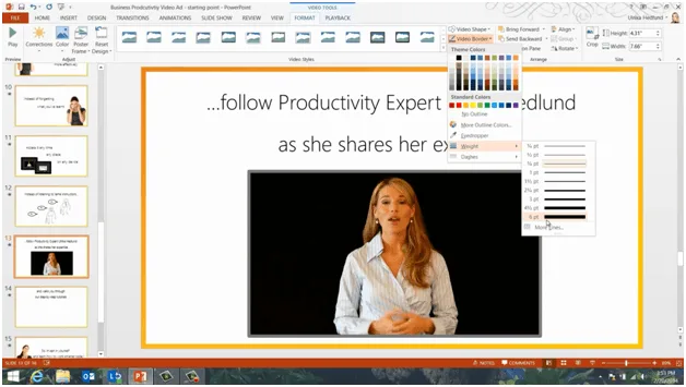 Use media to add life to your presentations in PowerPoint 2013 