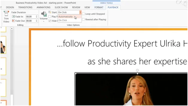 Use media to add life to your presentations in PowerPoint 2013 