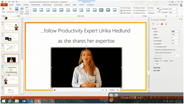 Use media to add life to your presentations in PowerPoint 2013 