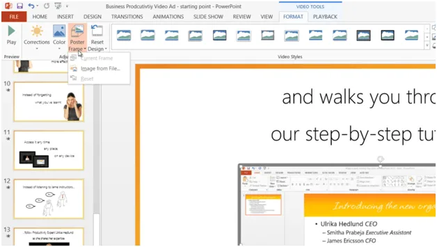 Use media to add life to your presentations in PowerPoint 2013 