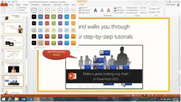 Use media to add life to your presentations in PowerPoint 2013 