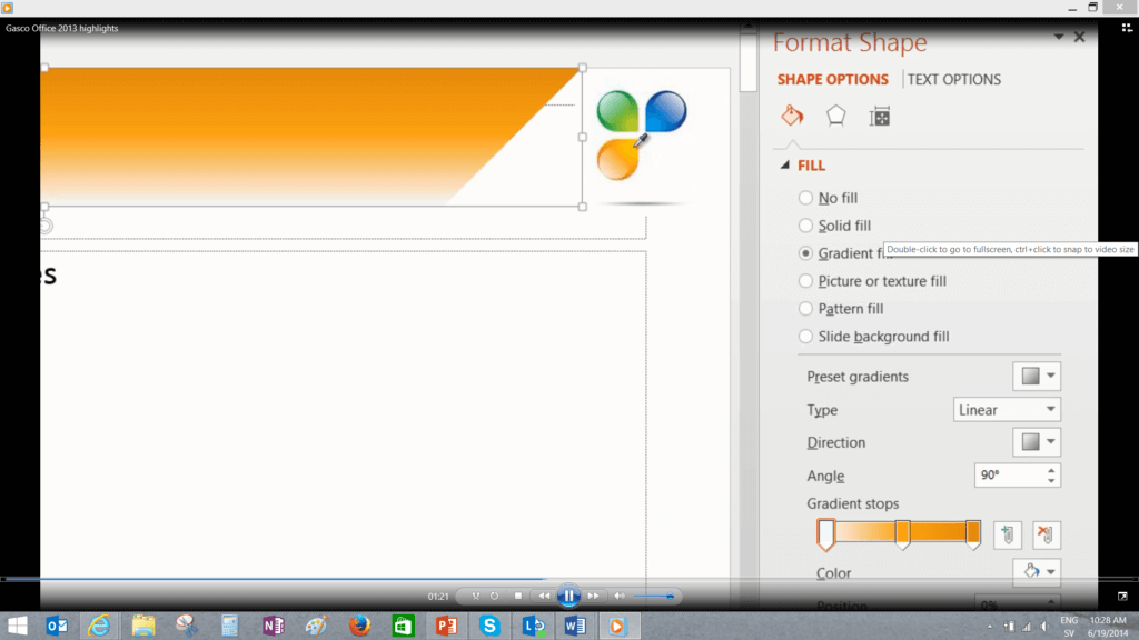 Eye-dropper tool in PowerPoint 2013