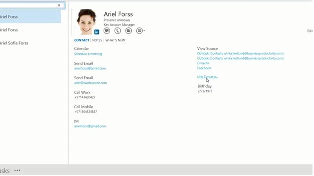 Keep your contacts up to date