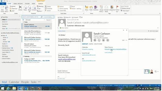 Keep your contacts up to date