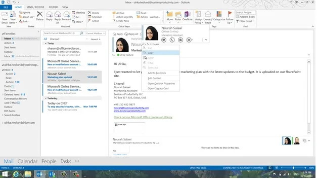 Keep your contacts up to date