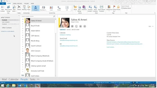 Keep your contacts up to date