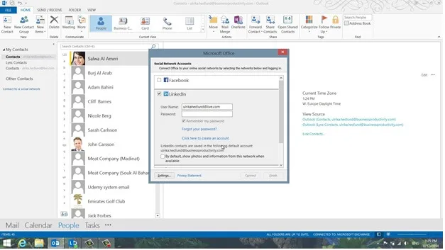 Keep your contacts up to date