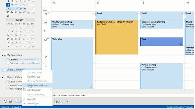 Share calendars for easier scheduling