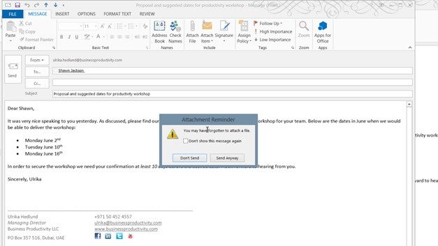 Communicate properly using email in Outlook 2013