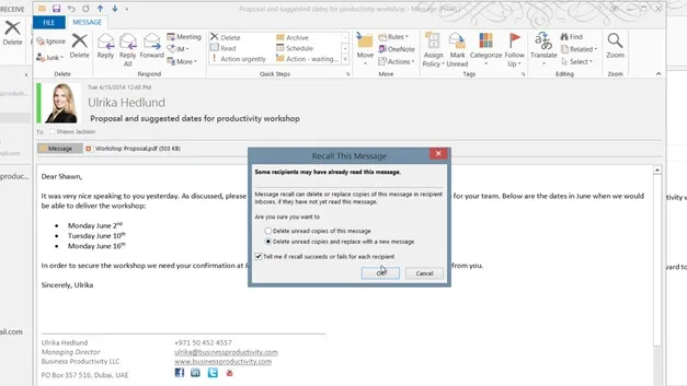 Communicate properly using email in Outlook 2013