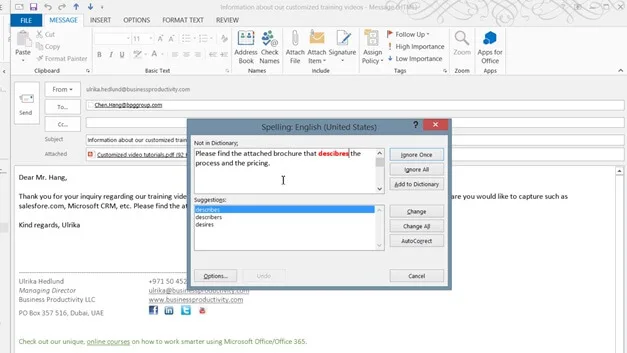 Communicate properly using email in Outlook 2013