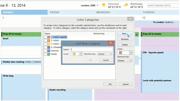 Effectively manage your calendar
