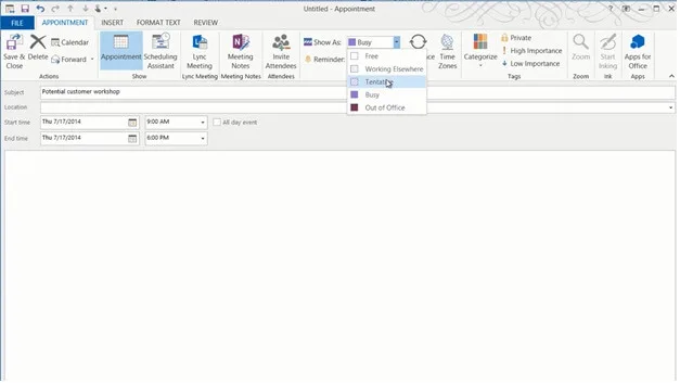 Effectively manage your calendar