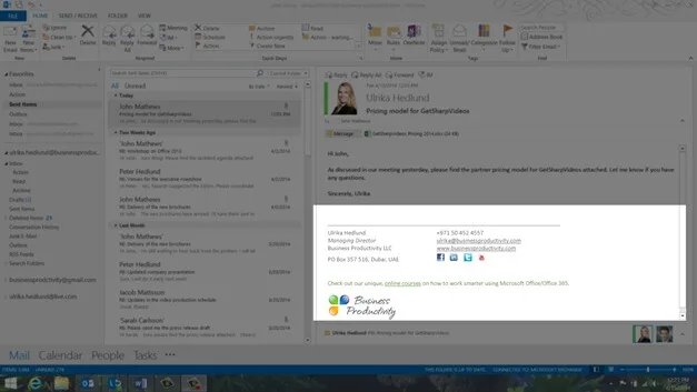 Communicate properly using email in Outlook 2013